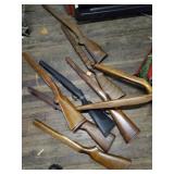 Lot with rifles wooden stocks for different brands