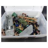Huge lot of Army toys including tanks and boats