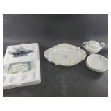 Several pieces of vintage Limoge china