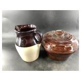 Two pieces of stoneware