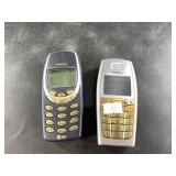 2 Nokia brick cell phones, without chargers