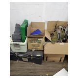 large lot including backpack , tools,blanket,cloth