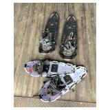 Lot wit 2 pars of snow shoes one is 825 l model an