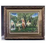 Framed artwork. Please see photos for details. In