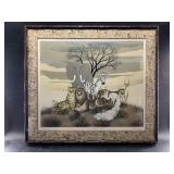 Framed artwork. Please see photos for details. In