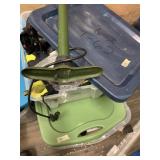Lot with ski boots and pump