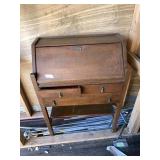 Stunning antique secretary desk with ornate drawer
