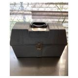 Tuff Box portable tool box with some tools inside