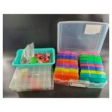 Lot of threads, elastics and beads