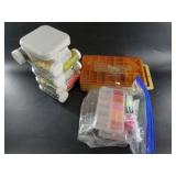 Lot with various tackle boxes and tackle
