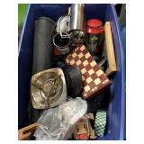 Large tote with a portable chess set, Coleman lant