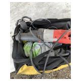 DeWalt tool bag with Milwaukee and Ryobi tools ins