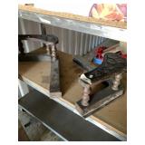 2 Coffee table legs, (needs a glass topper)