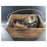 Vintage small arms ammo high power crate with vari