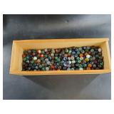 Vintage wine bottle box, filled with vintage model