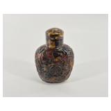 Carved Snuff Bottle with Dipper