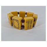 Novelty Number Motif Bead Bracelet