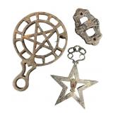 Mixed Metal Decorative Hardware & (Lot of 3)