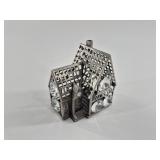 Franklin Mint Austrian Crystal House 24k Plated Go