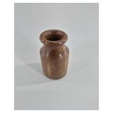 Brown Glazed Ceramic Bud Vase