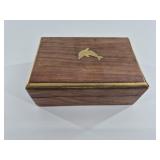 Wooden Dolphin Jewelry Box
