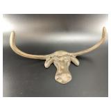 Cast Iron Western Longhorn Bull Wall Hook