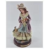 Decorative Lady Figurine with Bird
