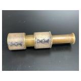 Brass Leather-Wrapped Telescope