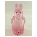 Fenton Hand-Painted Bunny Covered Dish