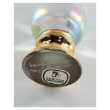 Fenton Hand-Painted Iridescent Art Glass Egg