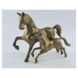 Bronze-Tone Horse Figurines (Lot of 2)