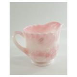 Opalescent Fenton Glass Grape Pattern Creamer