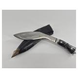 Traditional Kukri-Style Knife w/ Sheath