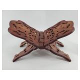 Carved Wooden Book Stand