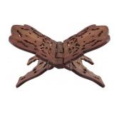 Carved Wooden Book Stand