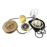 Compass & Navigation Instruments (Lot of 3)