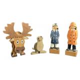 Carved Wooden Figures (Lot of 4)