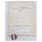 Harry S. Truman Autographed Democratic Kickoff