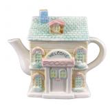 House-Form Ceramic Cottage Teapot