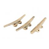 3 Boat Cleat Style Cast Iron Wall Hooks