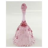 Fenton Pink Glass Floral Bell