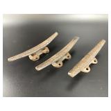 3 Vintage-Style Cast Iron Wall Hooks