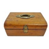 Vintage Wood 6-Compartment Storage Box