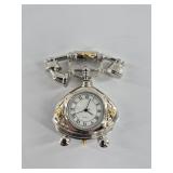 Decorative Desk Top Telephone-Form Quartz Clock