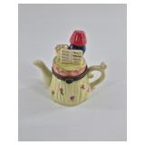 Miniature Limoges-Marked Teapot Trinket box