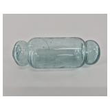 Aqua Blue Glass Cylindrical Insulator