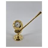 Gold-Tone Golf Club Desk Clock