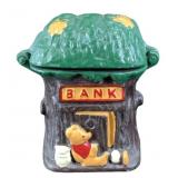 Cast Iron Tree Stump Coin Bank