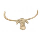 Cast Iron Western Longhorn Bull Wall Hook
