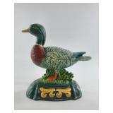Painted Cast Iron Duck Doorstop